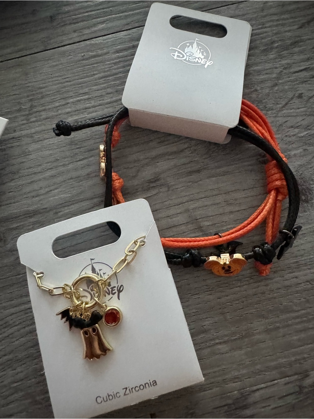 Disney Parks - Halloween Mickey Charm Bracelet and Necklace Set